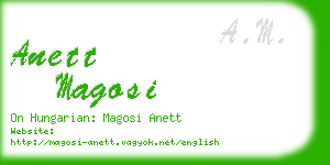 anett magosi business card